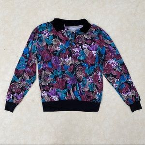 Vintage floral sweatshirt pullover